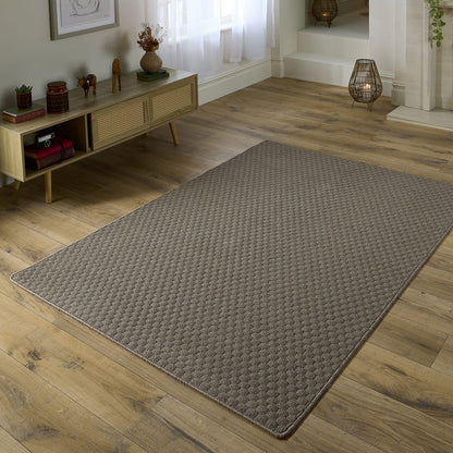 My Mat Sculptured Washable Honeycomb Mink Rug
