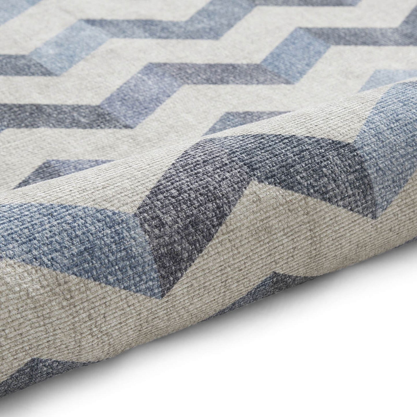 Coral H1059 Blue  Modern Washable Rug