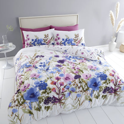 Countryside Floral Pink/Blue Duvet Set