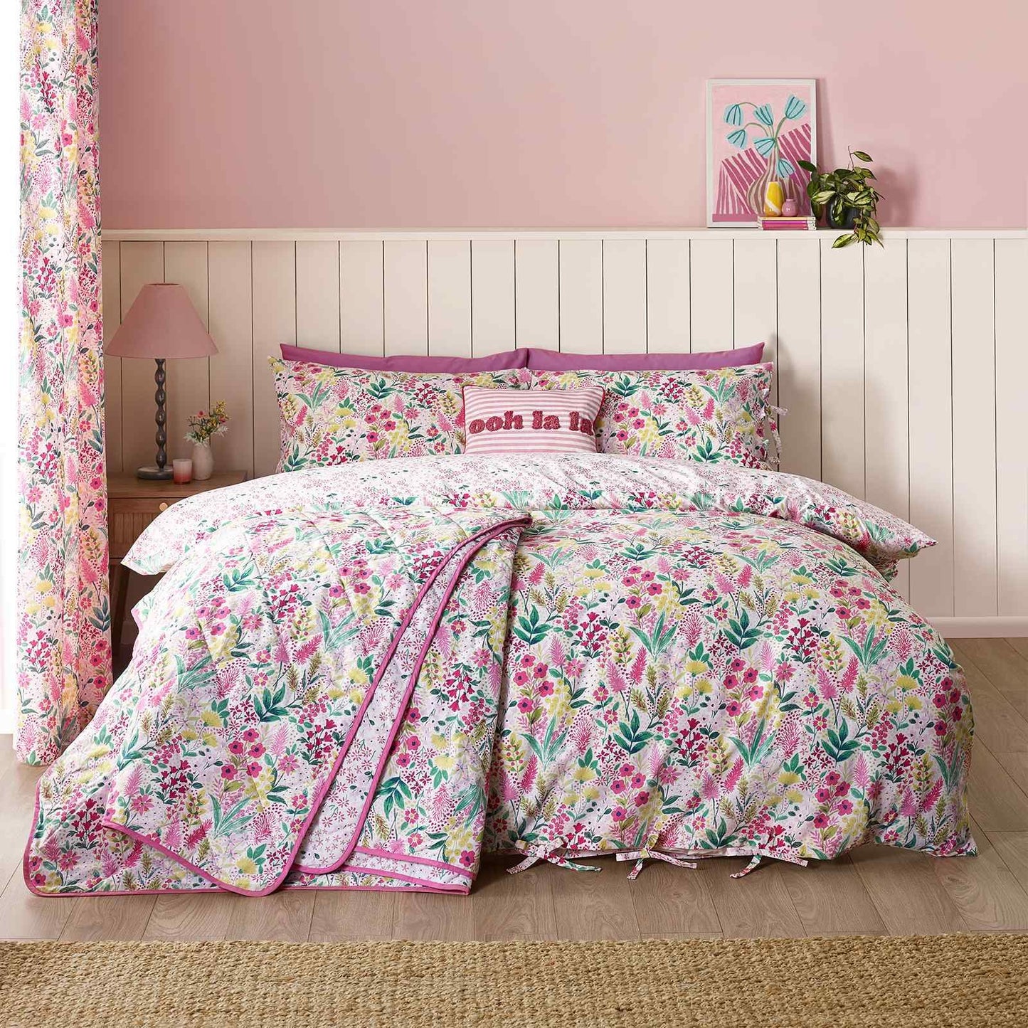 Tilly Floral Pink Duvet Cover Set