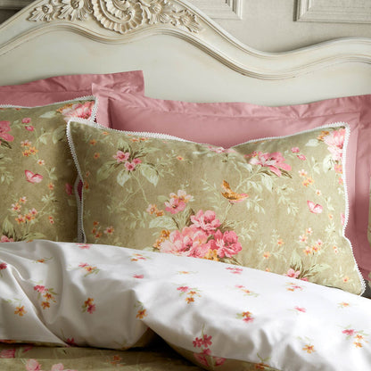 Penelope Floral Green Duvet Cover Set