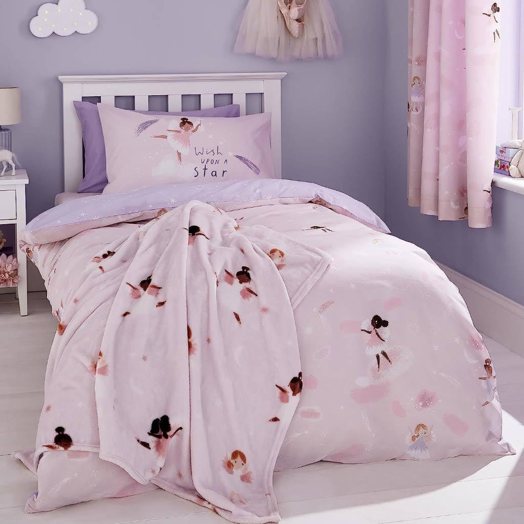 Dancing Fairies Pink Throw