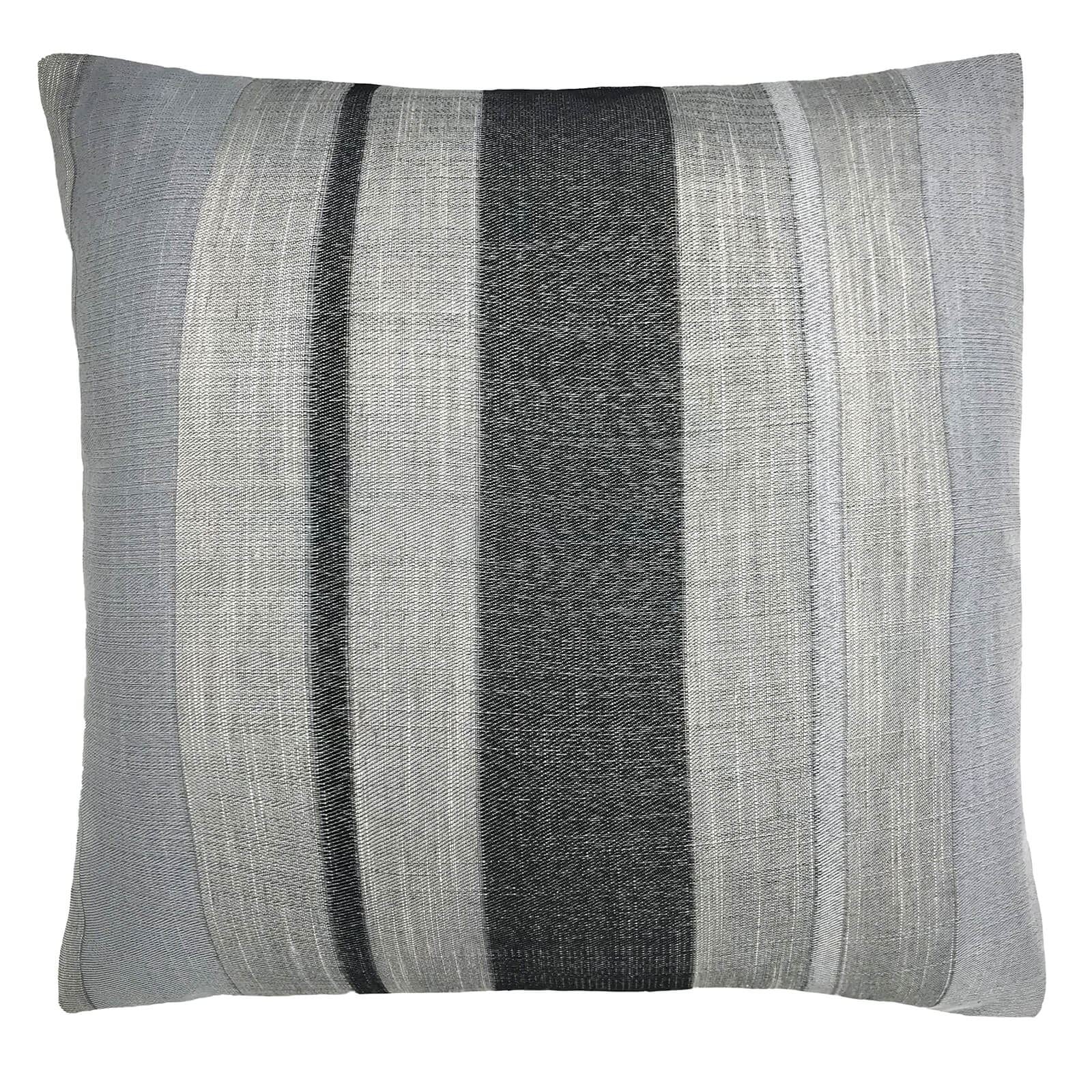 Powel Stripe Grey Filled Cushion