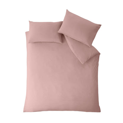 Catherine Lansfield So Soft Non Iron Blush Pink Duvet Cover Set