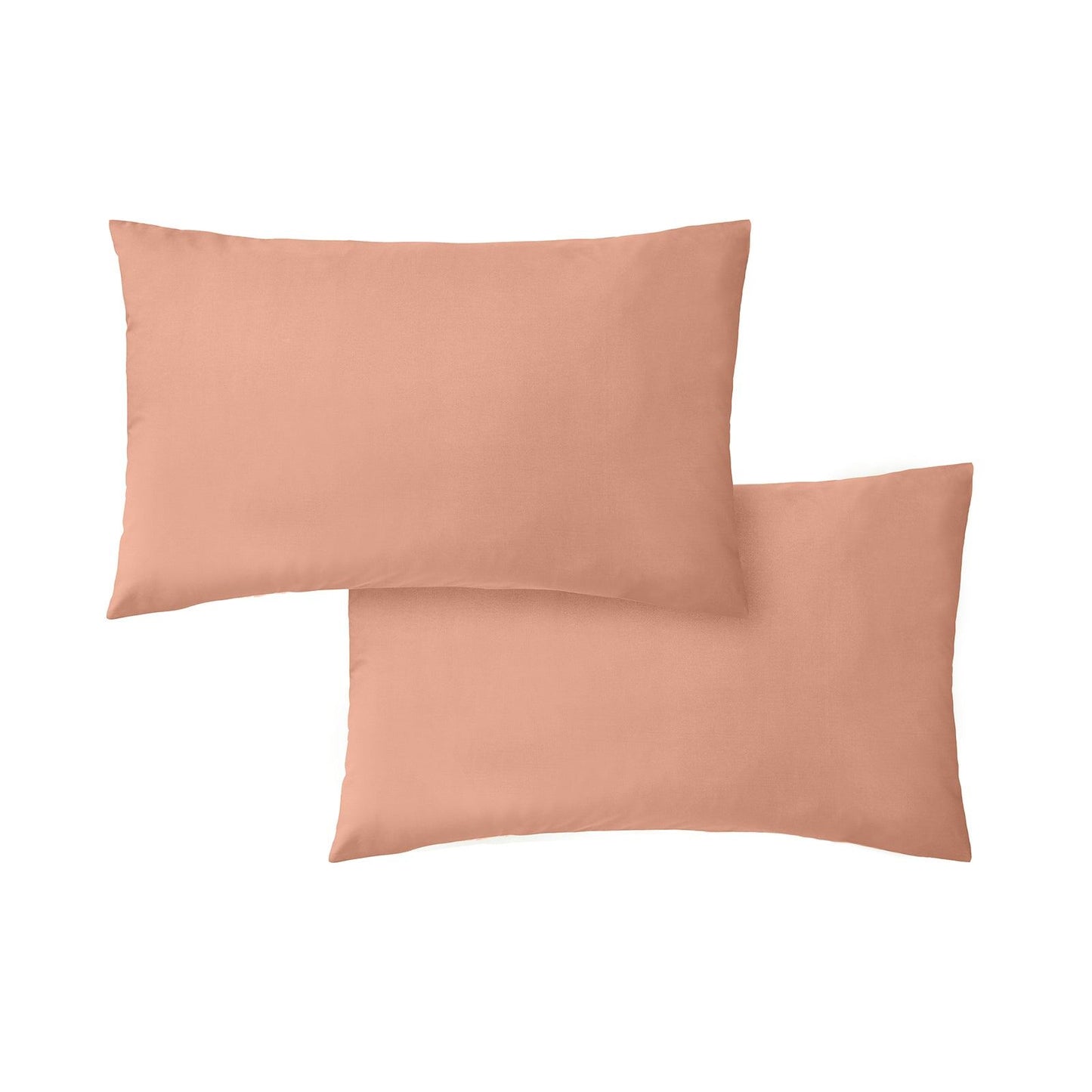 200 Thread Count Cotton Percale Clay Pillow case Pair with envelope closure