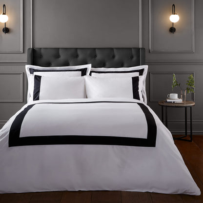 Tailored Black Duvet Set