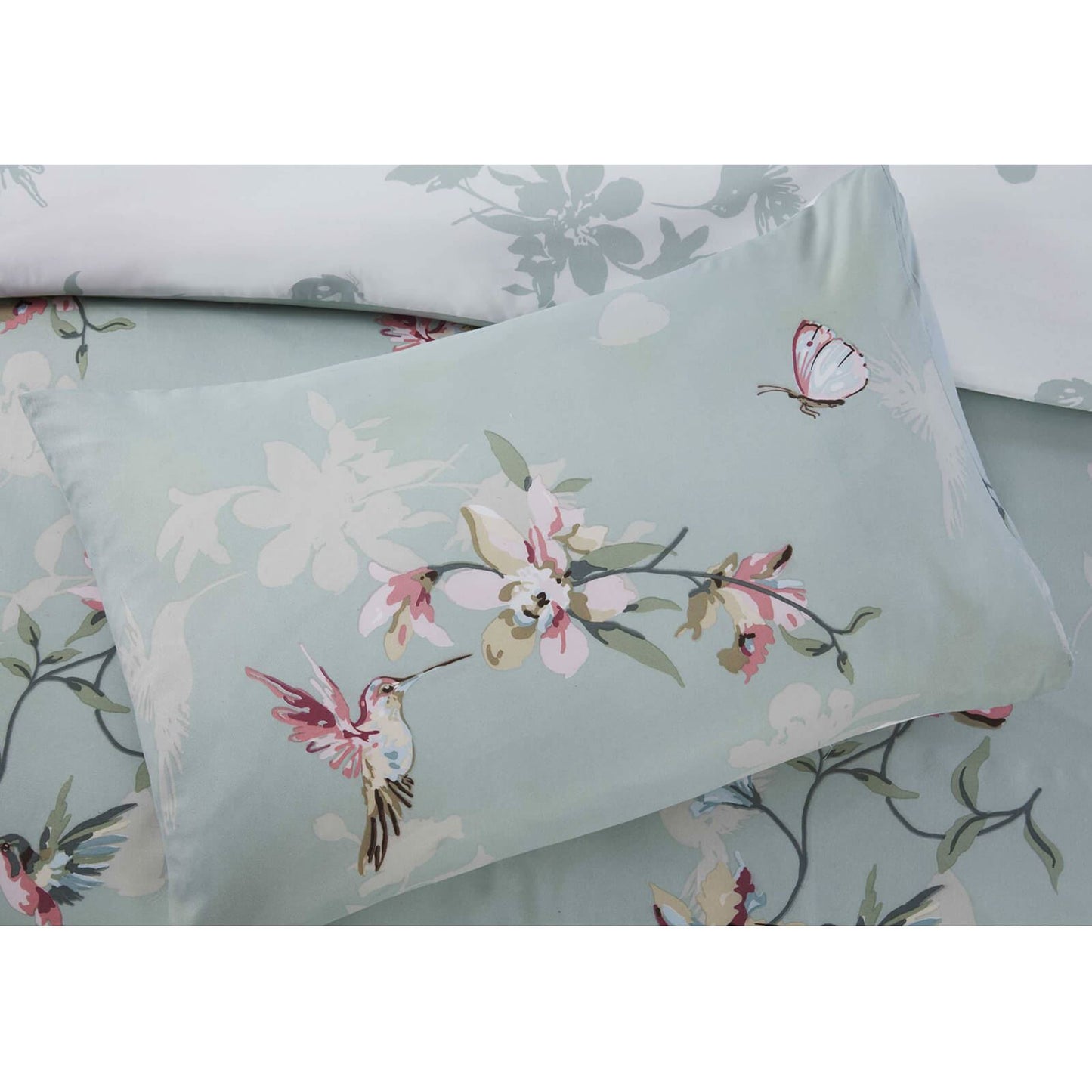 Hummingbird Micro Fiber Green Duvet Set