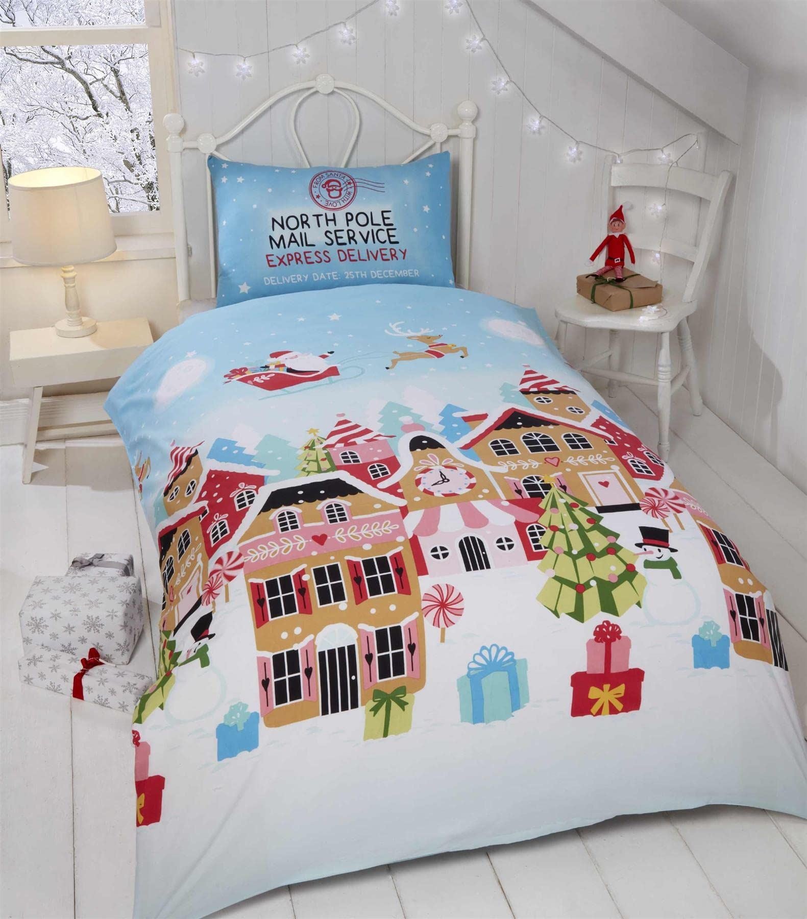 Gingerbread Town Multi Duvet Set