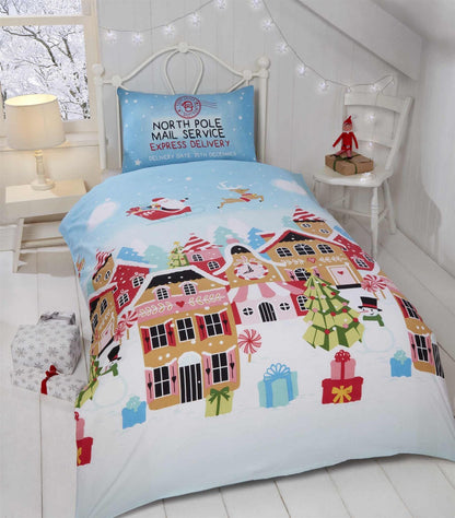 Gingerbread Town Multi Duvet Set