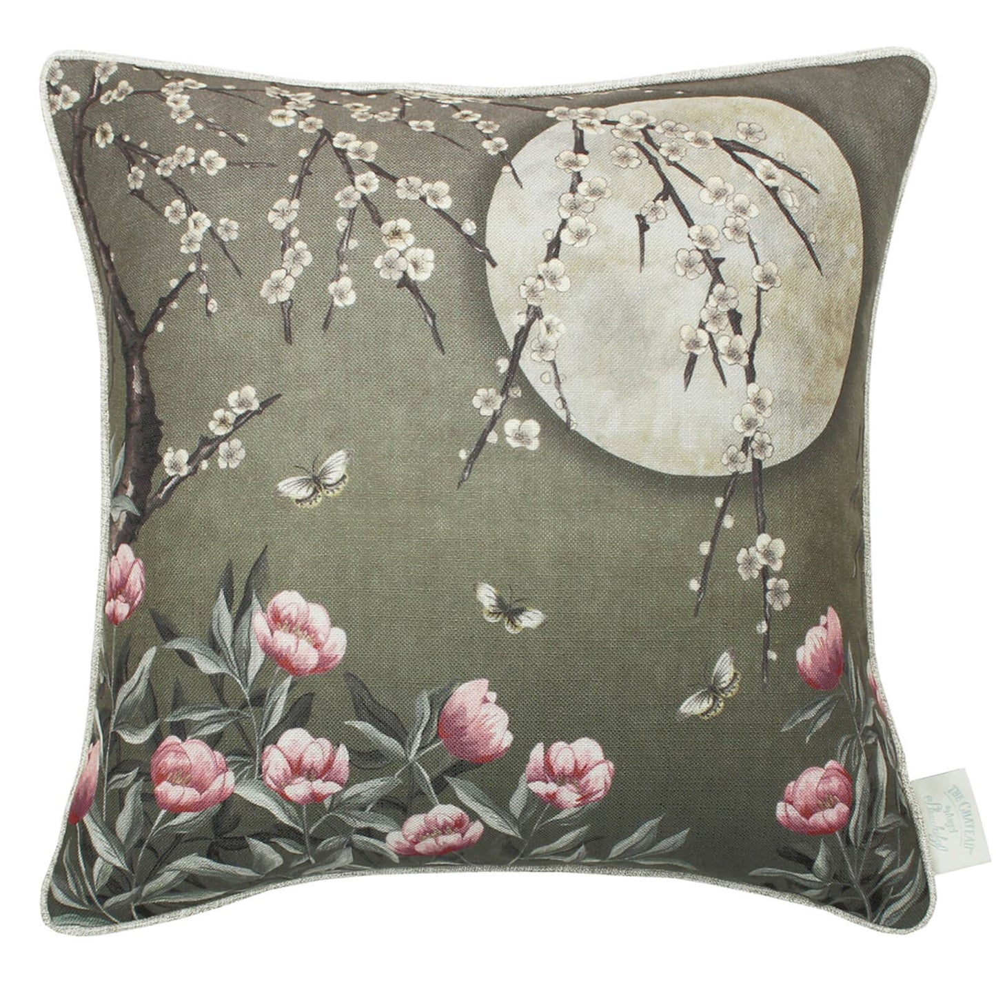 Moonlight Lily Garden Moss Cushion Cover