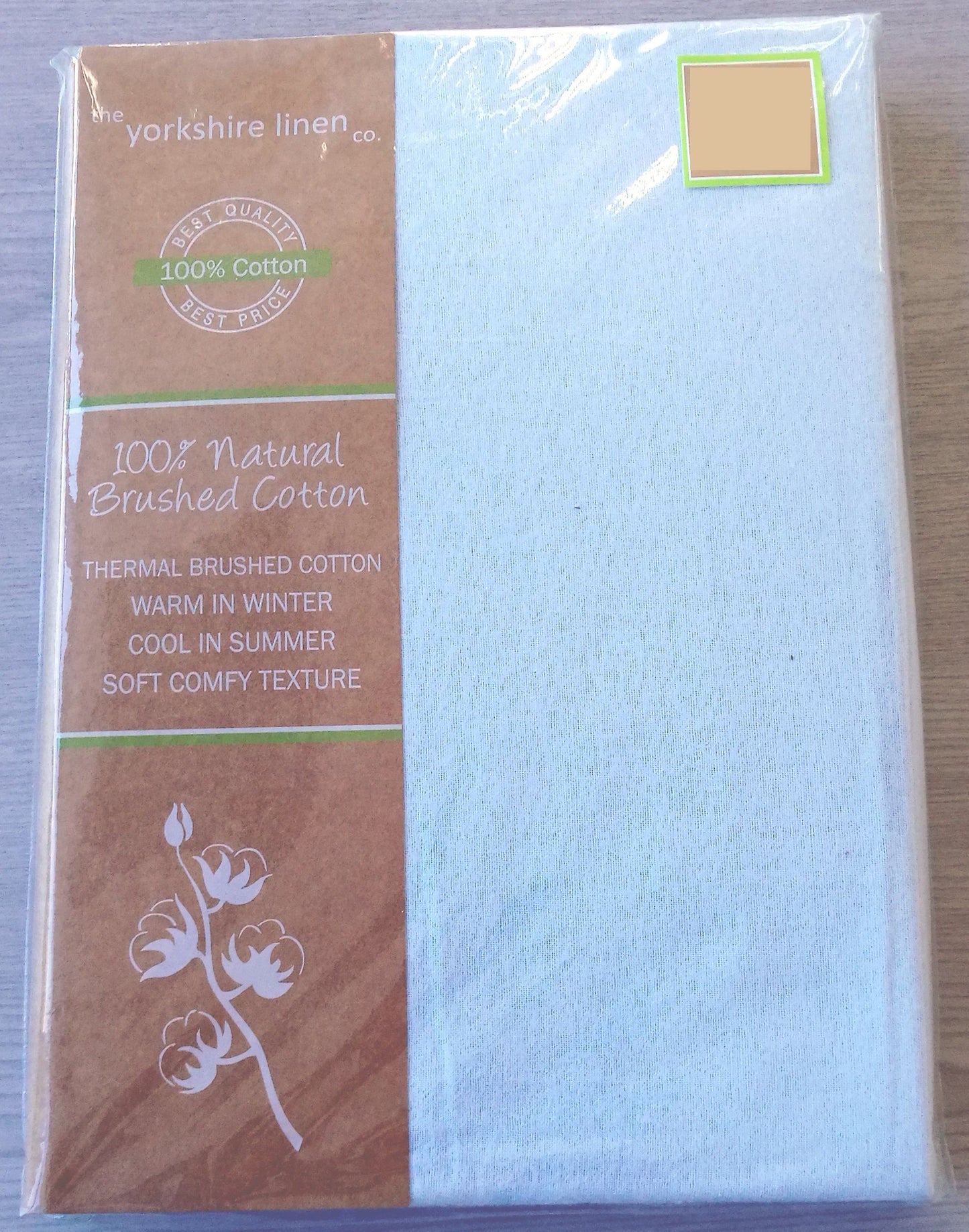 Essentials Flannelette Blue Fitted Sheet