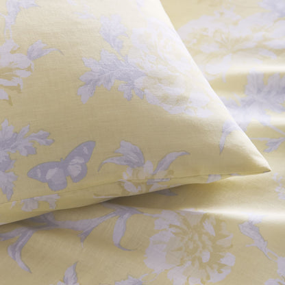 Mia Lemon Duvet Cover Set With Pillow Case