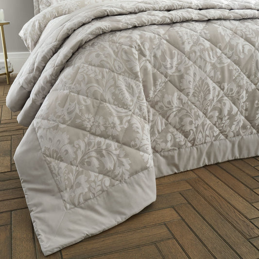 Classic Damask Natural Bedspread