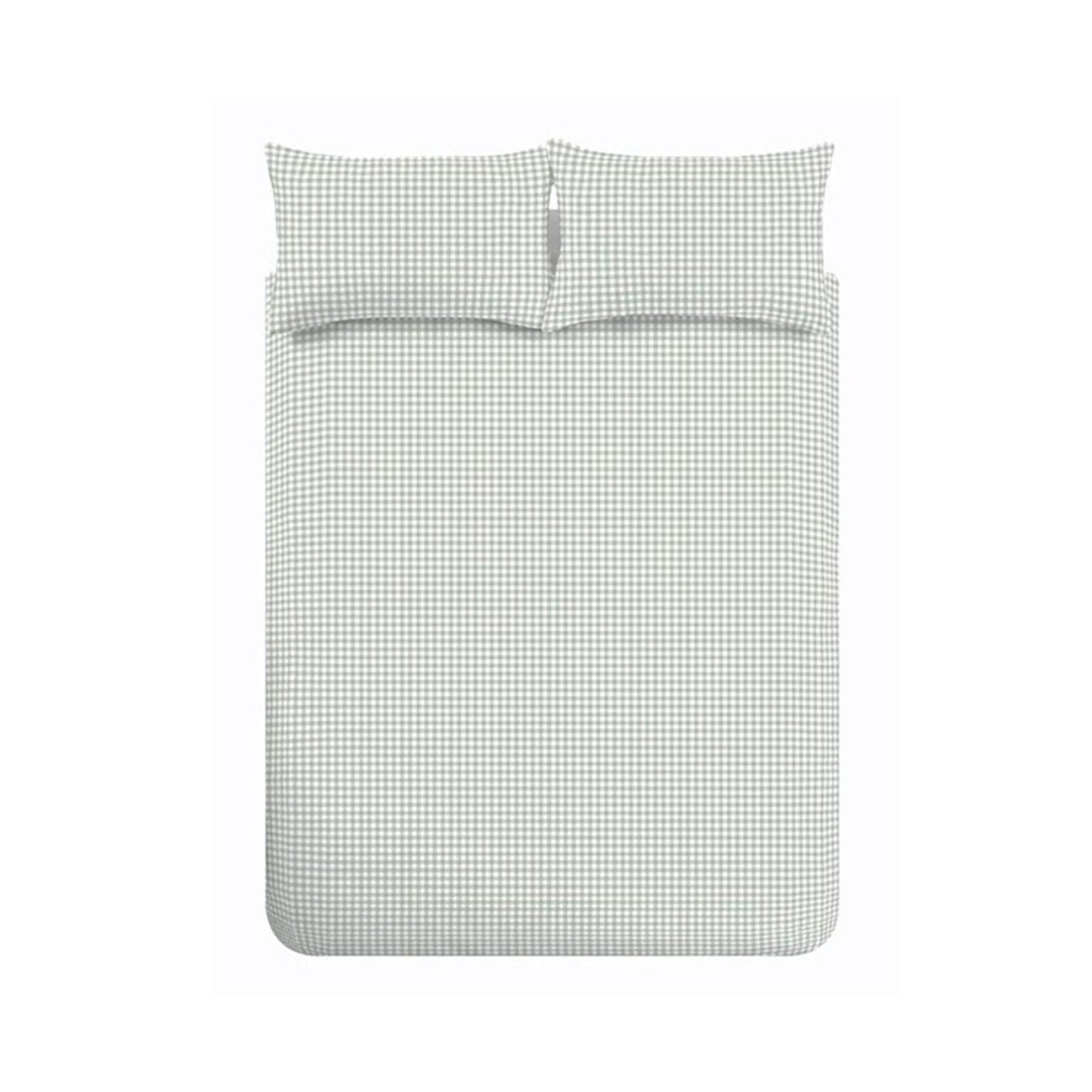Catherine Lansfield Bamford Gingham Check Green Duvet Cover Set