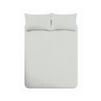 Catherine Lansfield Bamford Gingham Check Green Duvet Cover Set