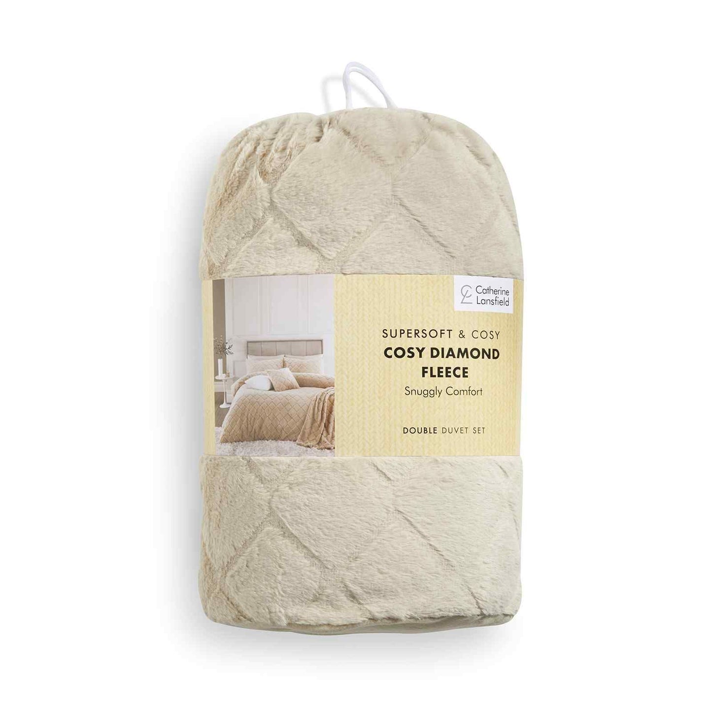 Cosy Diamond Natural Duvet Set