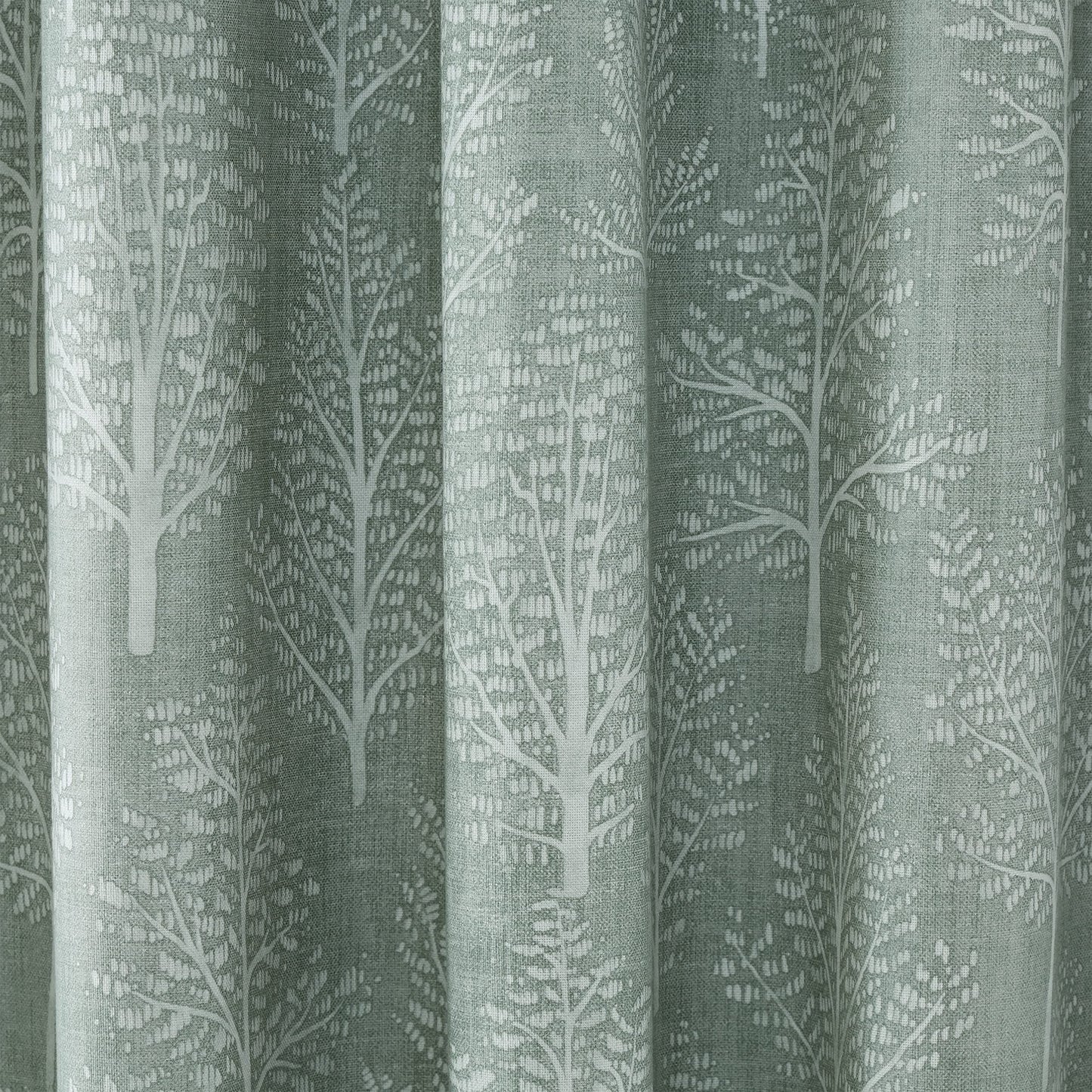 Alder Trees Sage Green Eyelet Curtains