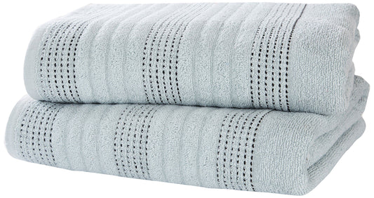 Spa Duck Egg Bath Sheet Pair