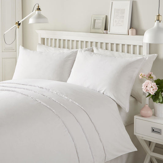 Tassels White Duvet Set
