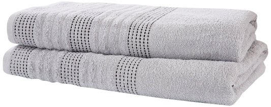 Spa Silver Bath Sheet Pair