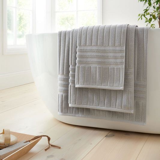 Bianca Hotel Towel Silver Grey Towel and Sheet