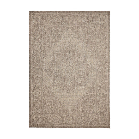 Flatweave Gel Medallion Latte Rug