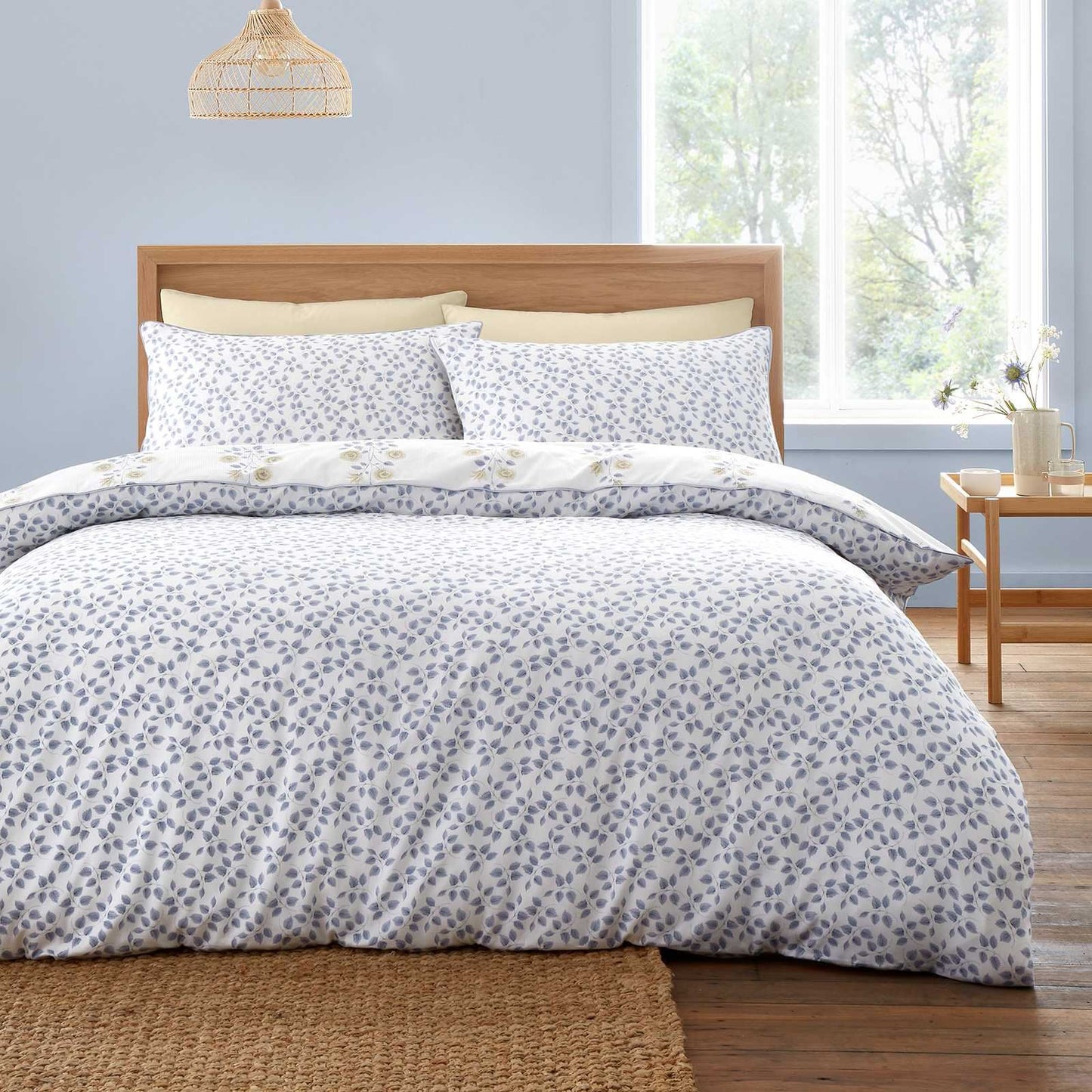 Eloise Floral Blue Duvet Cover Set
