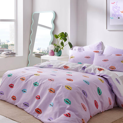 Halloween Vamp Lilac Duvet Cover Set