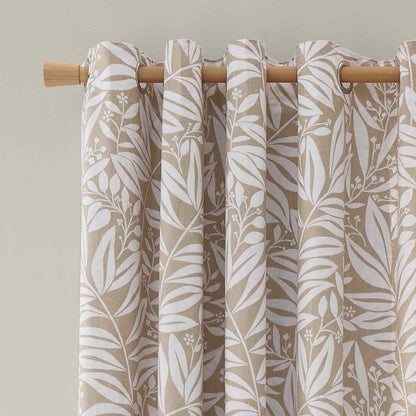 Sorrel Leaf Natural Curtains Two Panels - 66x90 Inch