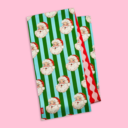 Eleanor Bowmer Santa Cotton Reversible Dining Table Runner Bright - 40x250cm