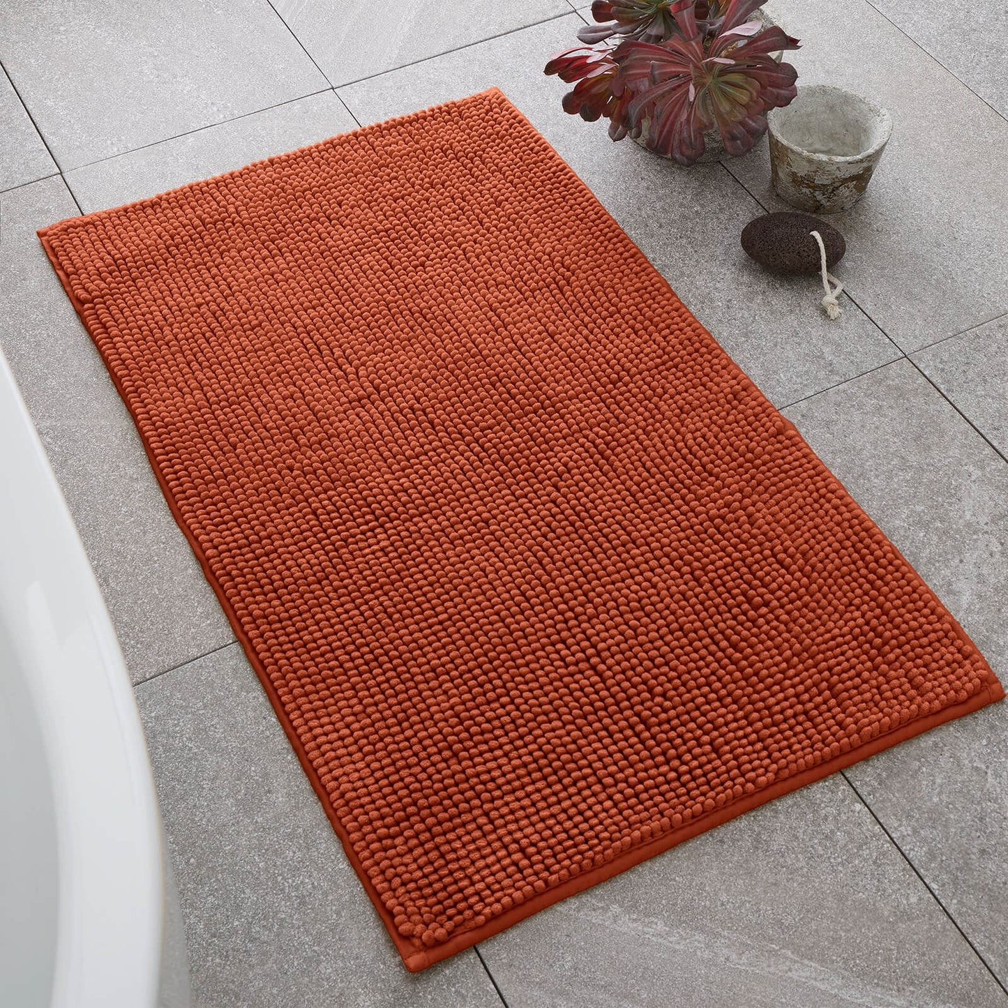 Bobble 50x80cm Bath Mat Terracotta