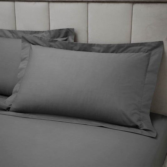 180TC Egyptian Cotton Charcoal Grey Oxford Pillowcase