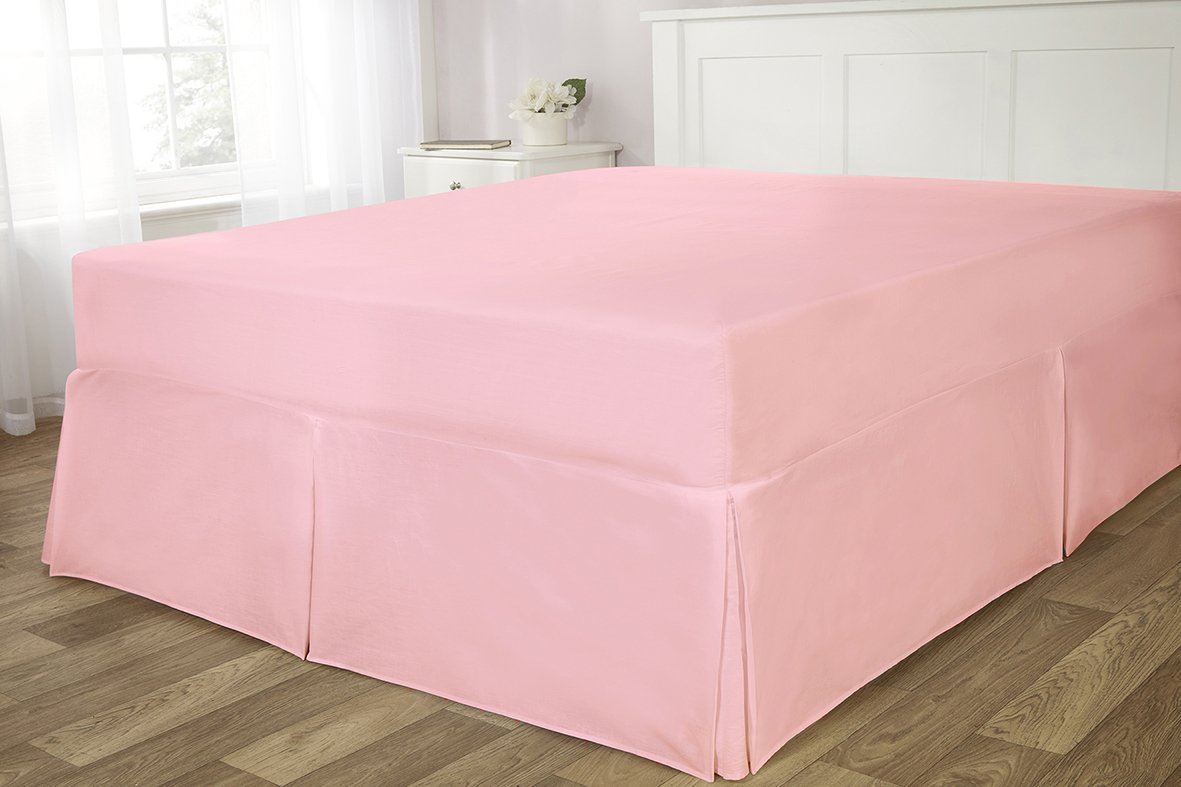 56P Pink Fitted Valance Sheet