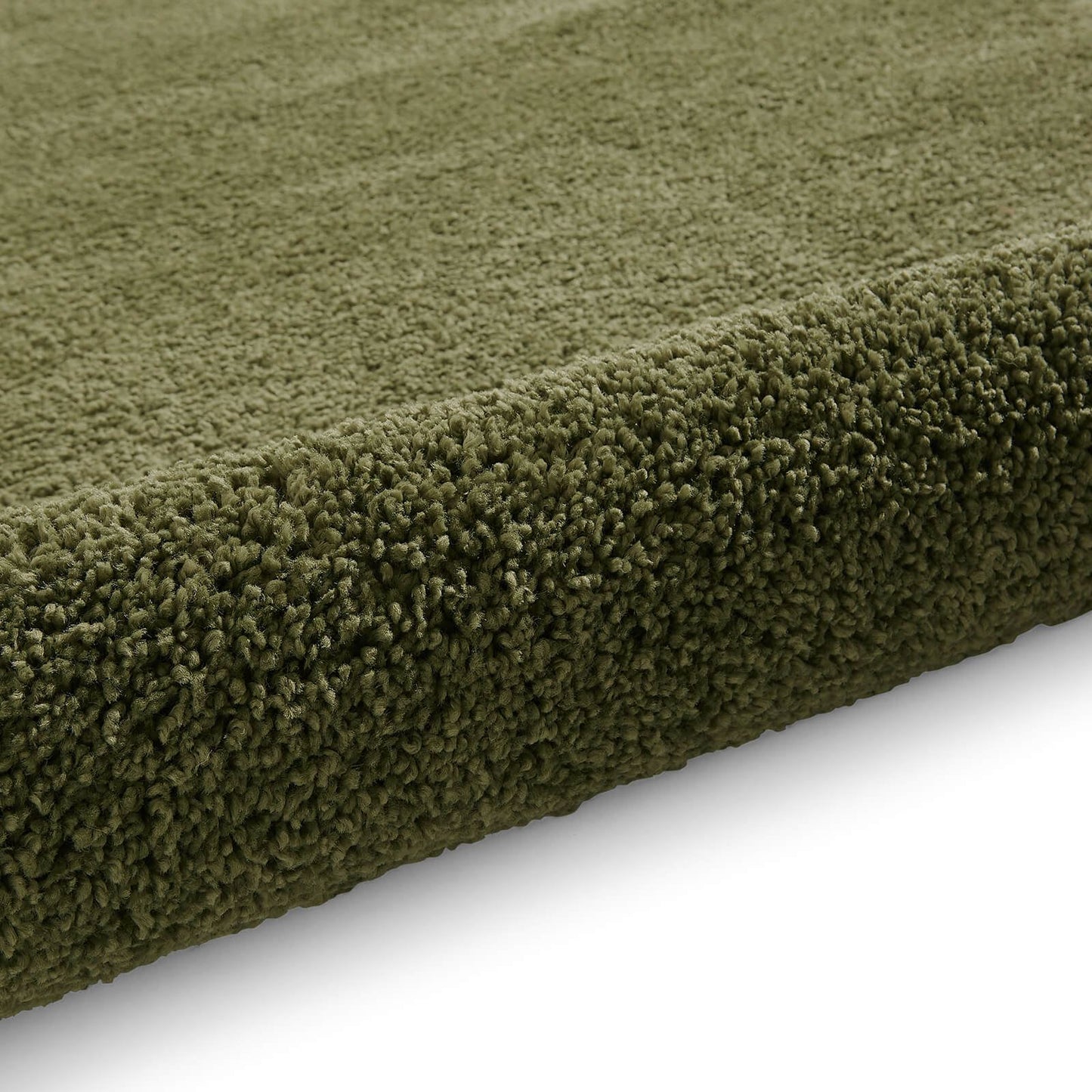 Sierra 9000 Olive Plain Shaggy Rug