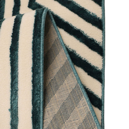 Zoe Illusion Blue Abstract Rug