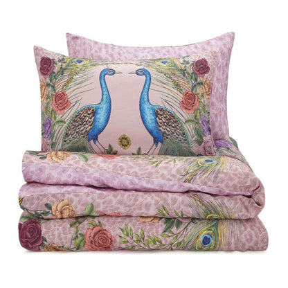 Xanadu Peacock Pink Duvet Cover Set