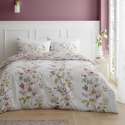 Francesca Floral Blush Duvet Cover Set