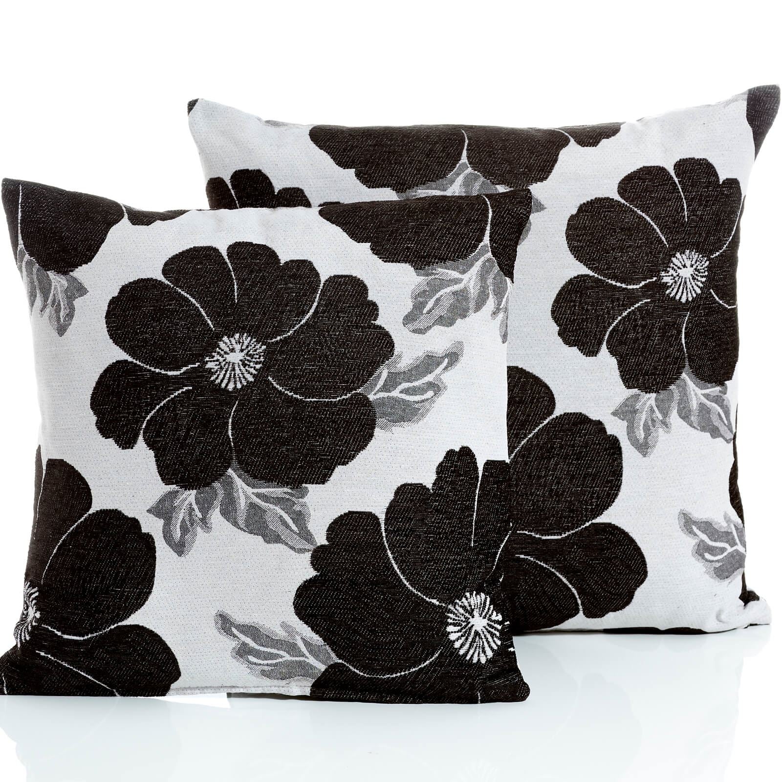 Poppy Black Cushion Cover