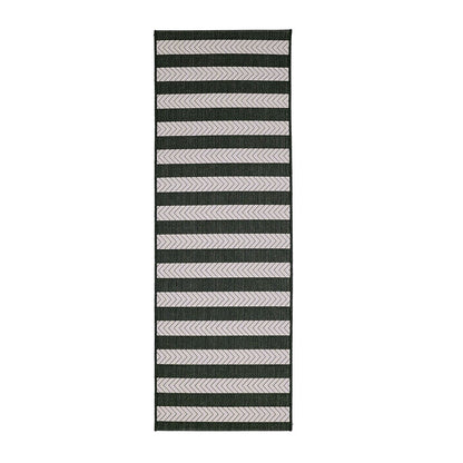 County Stripe Black Rug