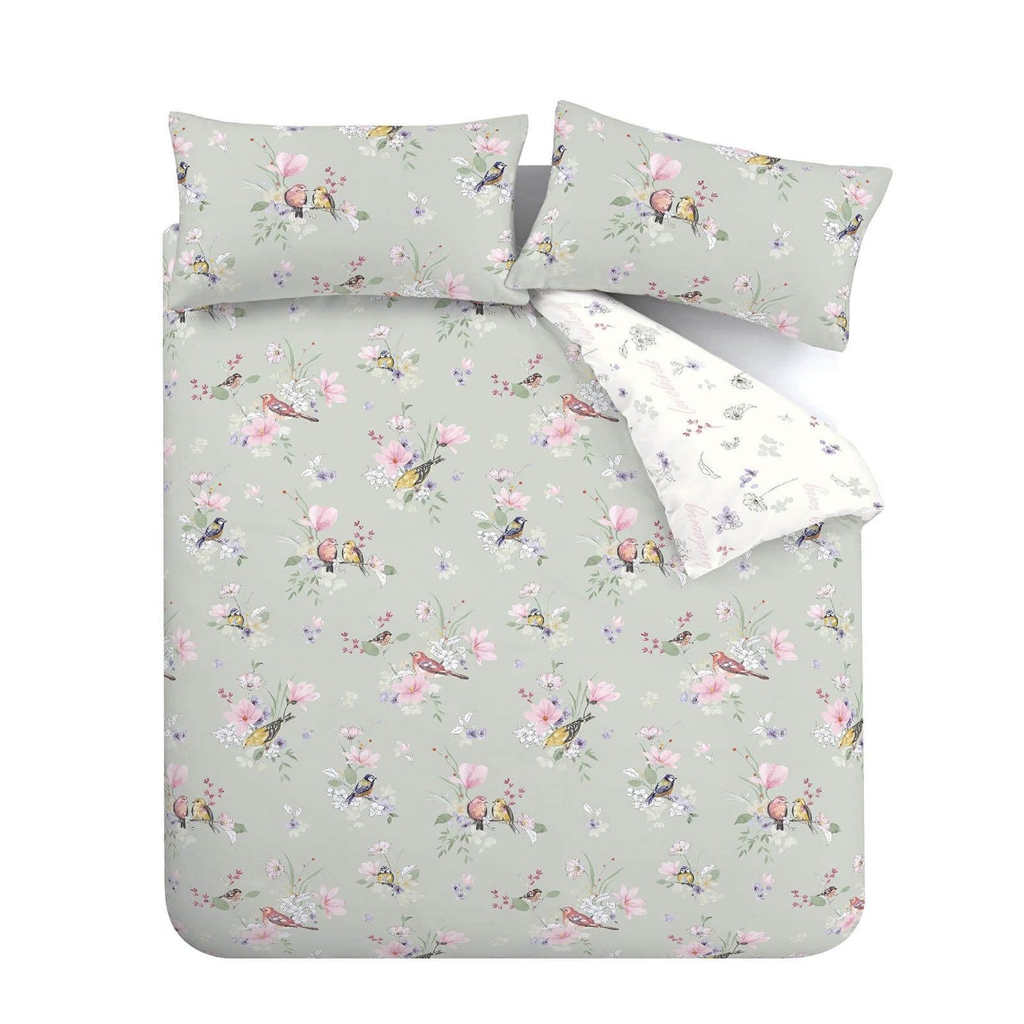 Songbird Sage Green Duvet Set