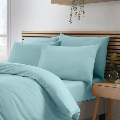 So Soft Easy Iron Duck egg Blue Duvet Cover Set