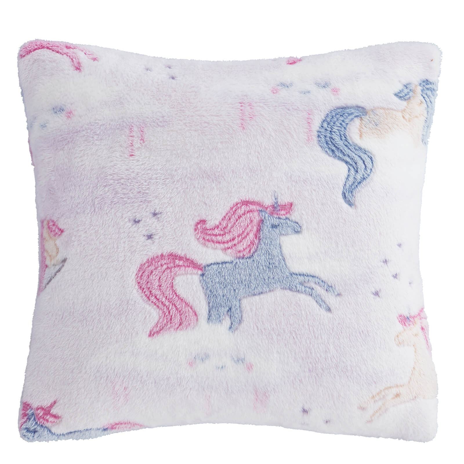 Unicorn Dreams Glow In the Dark Pink Filled Cushion