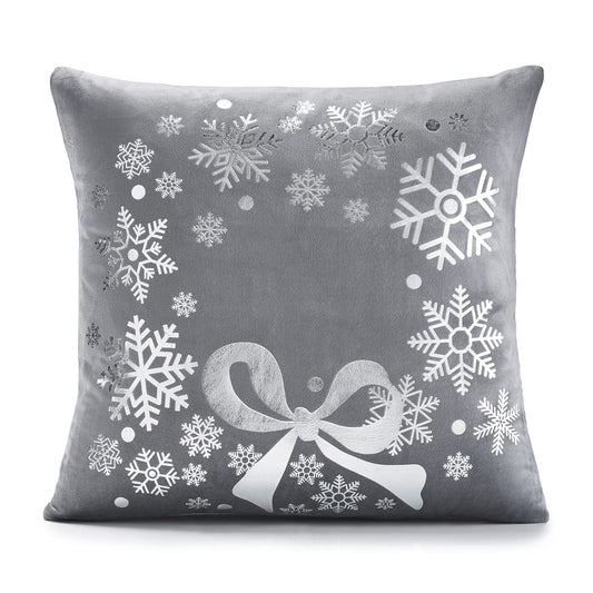 Christmas Wreath Grey Cushion Cover