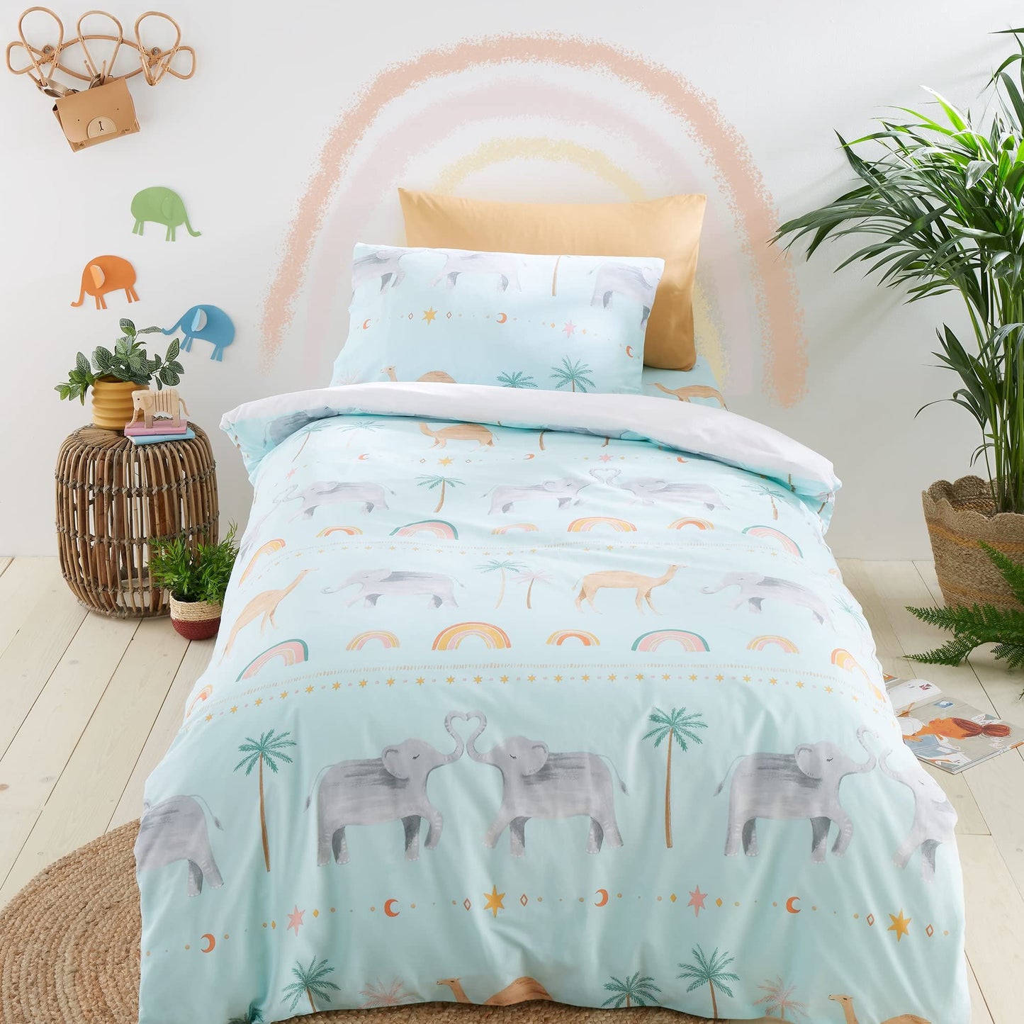 Paradise Desert Animals Pastel Duvet Set