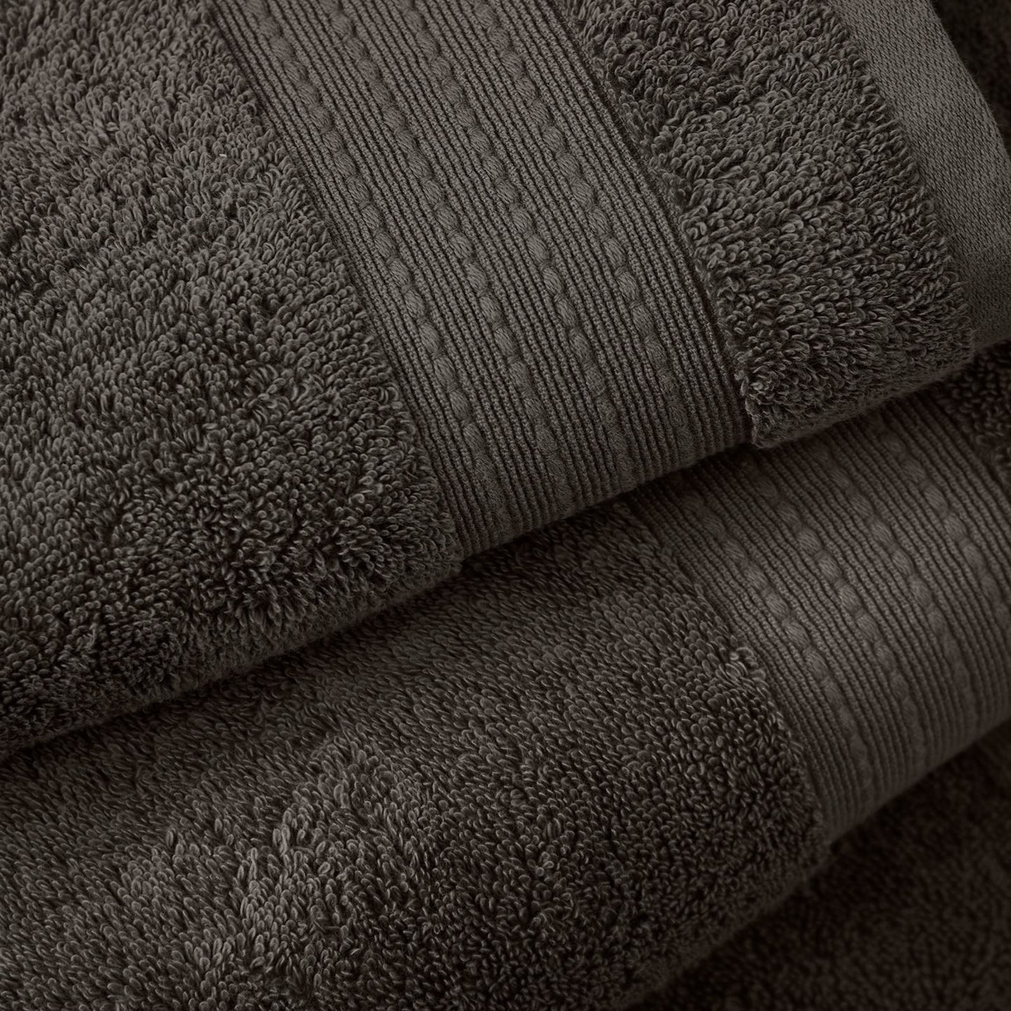 Bianca Supima Cotton Charcoal Grey Towel and Sheet