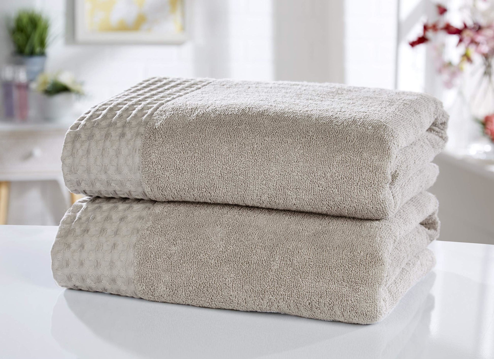 Retreat Latte Bath Sheet Pair