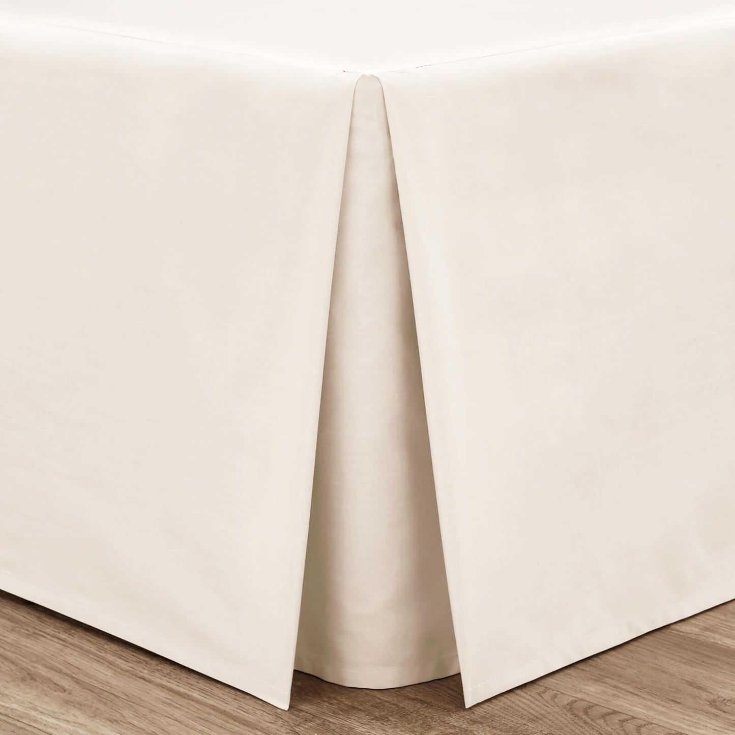 Easy Iron Percale Cream Fitted Valance Sheet