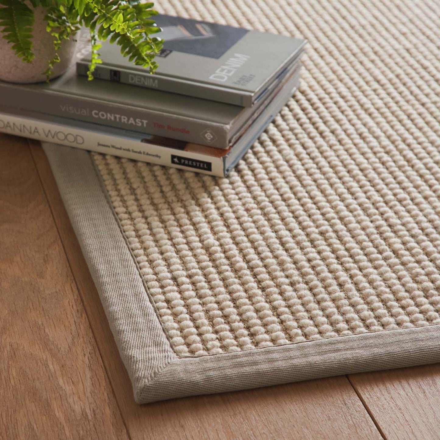 Origins Sisal Boucle with Soft Grey Border 67x200