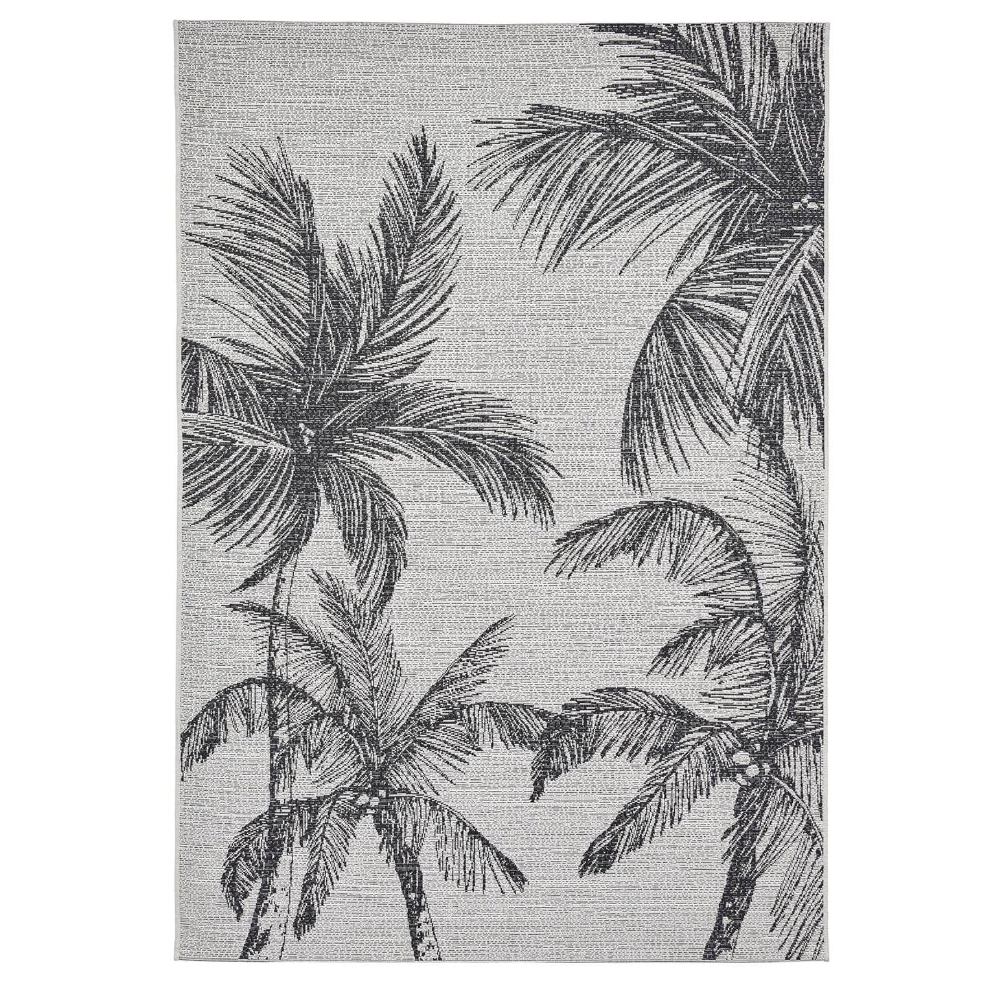 Miami A444 Cream/Black Flatweave Rug