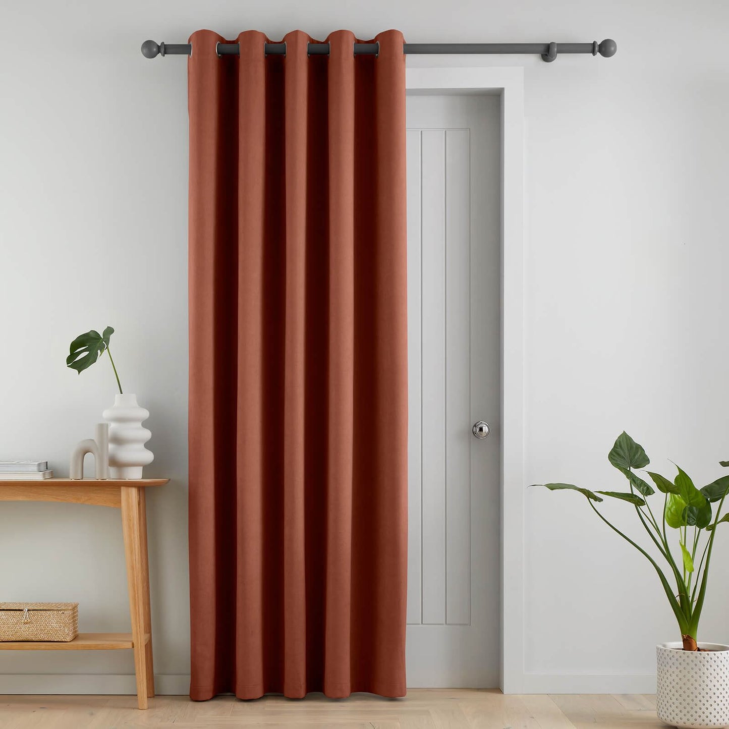 Wilson Velvet Blackout Thermal Terracotta Curtains Two Panels